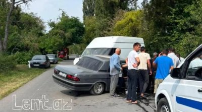 Zaqatalada "QAZ-31"lə "Ford" toqquşdu &ndash;VİDEO