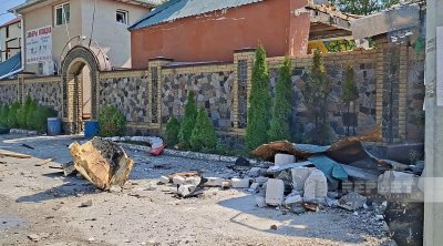 Kiyevdə Rusiyanın hücumu nəticəsində azərbaycanlıya məxsus restoran dağıldı &ndash; FOTO