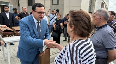 Ağdam şəhərinə köçürülən 117 ailəyə mənzillərin açarları təqdim olundu – FOTO
