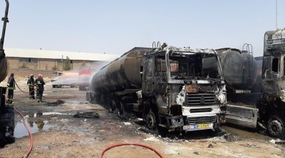 İranda yanacaq daşıyan maşın partladı: Ölənlər var