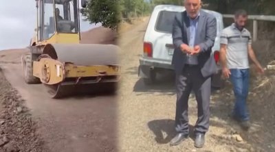 25 min manata yaxın pul yığıb yol çəkdirdilər, üç gün sonra dağıldı - Sakinlərdən ŞİKAYƏT - VİDEO