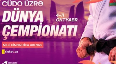 Bakıda keçiriləcək cüdo üzrə dünya çempionatına 38 ölkədən bilet alınıb