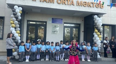 Laçının 50 yaşlı məktəbində İLK dərs HƏYƏCANI &ndash; FOTO