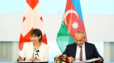 Azərbaycanla İsveçrə arasında protokol imzalandı – FOTO