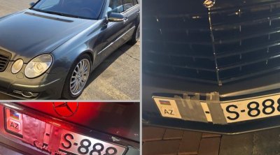 Lənkəranda avtomobilinin nömrəsini lentlə gizlədən sürücü TUTULDU