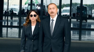 Prezident və xanımı Şamaxıda Pir Ömər Sultan ziyarətgahında konservasiya işləri ilə tanış oldu