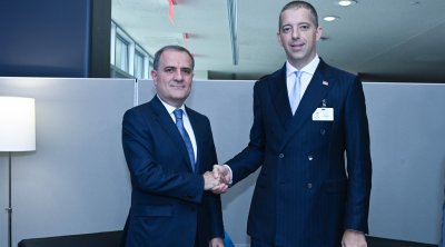 Ceyhun Bayramov Nyu-Yorkda serbiyalı həmkarı ilə görüşdü - FOTO