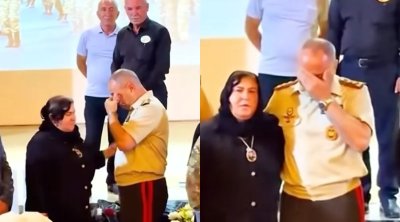 General-leytenant şəhid anaları ilə görüşdə kövrəldi &ndash; VİDEO
