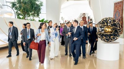 AQEM Media Forumunun iştirakçıları Heydər Əliyev Mərkəzində - FOTO