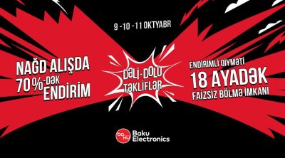&ldquo;Dəli-dolu&rdquo; həftəsonu təklifləri başlayır!
