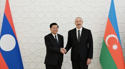 İlham Əliyevin Laos Prezidenti ilə geniş tərkibdə görüşü KEÇİRİLDİ