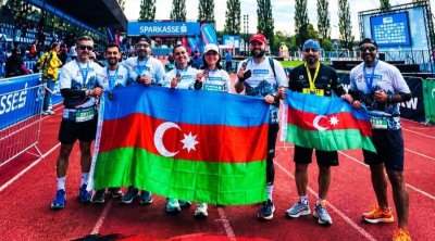 Azərbaycan komandası 3 ölkəni birləşdirən məşhur marafonda uğur qazandı &ndash; FOTO/VİDEO