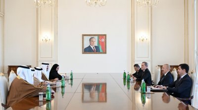 Prezident İlham Əliyev Bəhreynin xarici işlər nazirini qəbul etdi - FOTO