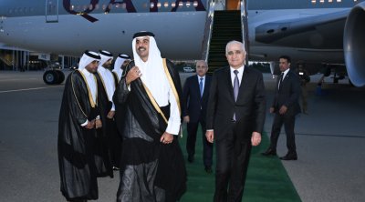 Qətər Dövlətinin Əmiri Azərbaycana səfərə gəlib - FOTO