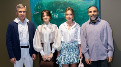 Alyona Əliyeva Anar Hüseynzadənin fərdi sərgisinin açılış mərasimində - FOTO