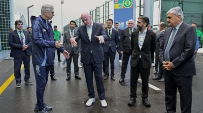 Canni İnfantino və Arsen Venger Hövsanda &ndash; FOTO