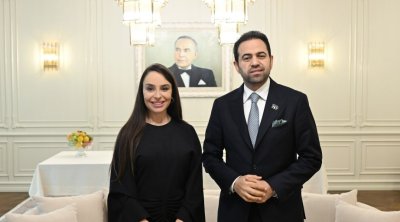 Leyla Əliyeva Müsəlman Ağsaqqalları Şurasının Baş katibi ilə görüşdü &ndash; FOTO