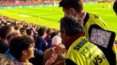 &ldquo;Real&rdquo; azarkeşi &ldquo;Barselona&rdquo;nın stadionundan QOVULDU