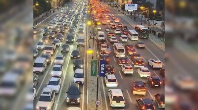 Bakının bu yollarında tıxac var - FOTO