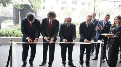Əli Əsədov və İrakli Kobaxidze Gürcüstanda hotel açılışında iştirak etdilər - Foto