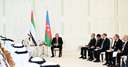 Prezidentlərin Şuşada geniş tərkibdə görüşü keçirildi – FOTO