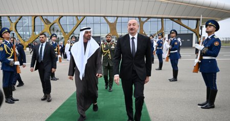 BƏƏ Prezidentinin Azərbaycana rəsmi səfəri başa çatdı – FOTO