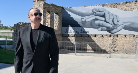 Prezident Cəbrayılın Horovlu kəndinin açılışında – FOTO