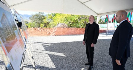 Cəbrayıl şəhərində ikinci və üçüncü yaşayış komplekslərinin təməli qoyuldu – FOTO