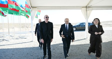 Prezident Cəbrayılda 2 yeni elektrik stansiyasının təməlini qoydu – FOTO