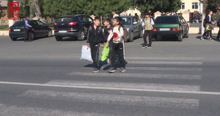 Silinən piyada zolaqları - Məktəblilər üçün TƏHLÜKƏ böyüyür – FOTO
