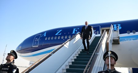 İlham Əliyev Özbəkistanda səfərdədir - FOTO