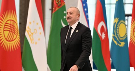 İlham Əliyev Özbəkistan səfərindən paylaşım etdi - VİDEO