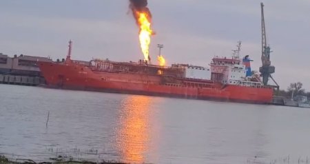 SON DƏQİQƏ! Rusiya Türkiyənin qaz tankerinə PUA zərbəsi endirdi – VİDEO