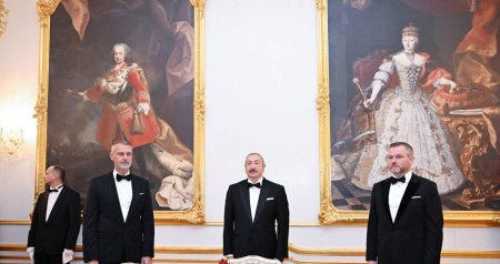 Bratislavada İlham Əliyevin şərəfinə rəsmi ziyafət verildi – FOTO