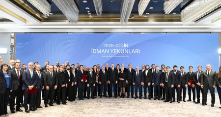 Prezident ilin idman yekunlarına həsr olunan MƏRASİMDƏ - FOTO