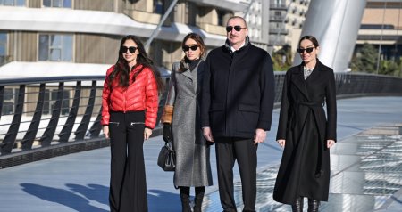İlham Əliyev ailəsi ilə &ldquo;Bakı Ağ Şəhər&rdquo;də - YENİLƏNİB/FOTO