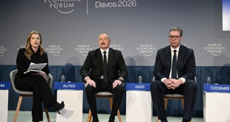 İlham Əliyev Davosda panel iclasında İŞTİRAK EDİB - FOTO