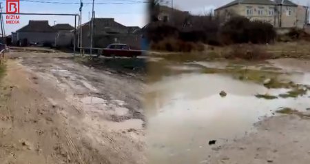 Sabunçu sakinləri yağışdan çıxıb yağmura yox, palçığa düşürlər &ndash; VİDEO