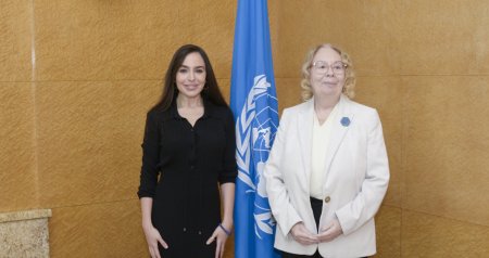 Leyla Əliyeva BMT-nin Cenevrədəki ofisinin baş direktoru ilə görüşüb - FOTO