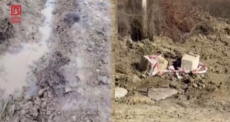 Masazırda partlamış su borusu təmir edildi - Amma keyfiyyətli iş sual altındadır... &ndash; VİDEO