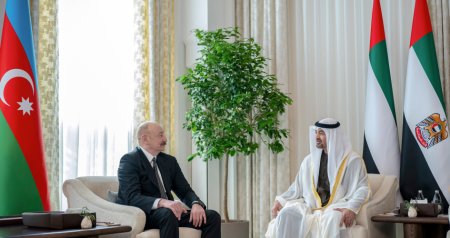 İlham Əliyevin Əbu-Dabidə BƏƏ Prezidenti ilə görüşü olub - FOTO