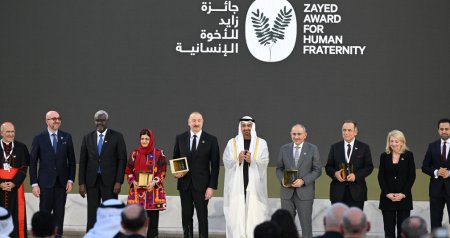 "Zayed İnsan Qardaşlığı Mükafatı"nın təqdimolunma mərasimindən yadda qalan anlar &ndash; VİDEO