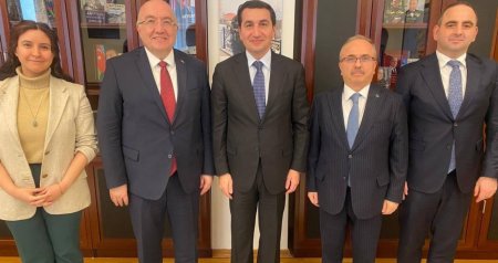 Hikmət Hacıyev Türkiyə rəsmiləri ilə GÖRÜŞDÜ: Nələr müzakirə edildi? &ndash; FOTO