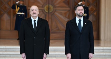 ABŞ Vitse-prezidentinin Bakıda QARŞILANMA MƏRASİMİ - FOTO