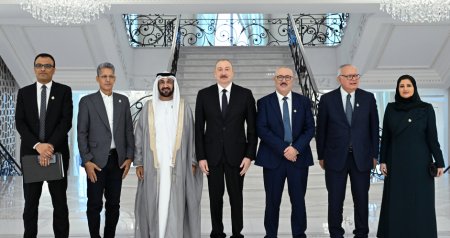 Ərəb Parlamentinin prezidenti İlham Əliyevin qəbulunda &ndash; FOTO