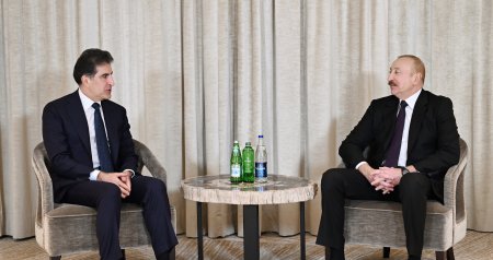 İlham Əliyev Neçirvan Bərzani ilə görüşdü &ndash; FOTO/VİDEO