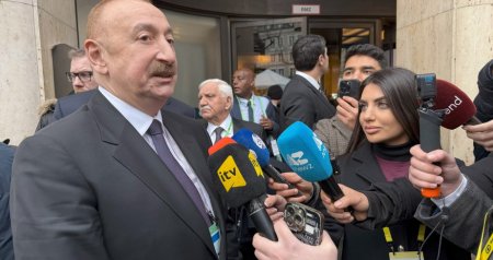 Prezident Münxendə yerli televiziya kanallarına müsahibə verdi - YENİLƏNİB/VİDEO