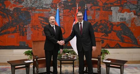 İlham Əliyevin "X"dəki hesabında Vuçiçlə görüşü ilə bağlı paylaşım edilib - FOTO