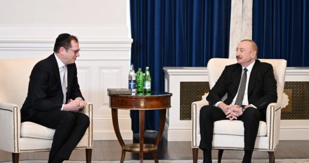 İlham Əliyev Vaşinqtonda Amerika İsrail İctimai Əlaqələr Komitəsinin rəhbəri ilə görüşüb - FOTO/VİDEO
