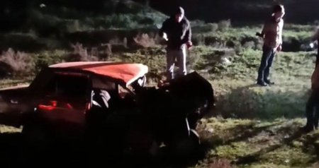 Ağcabədidə avtomobil dərəyə aşdı - 4 yaralı var